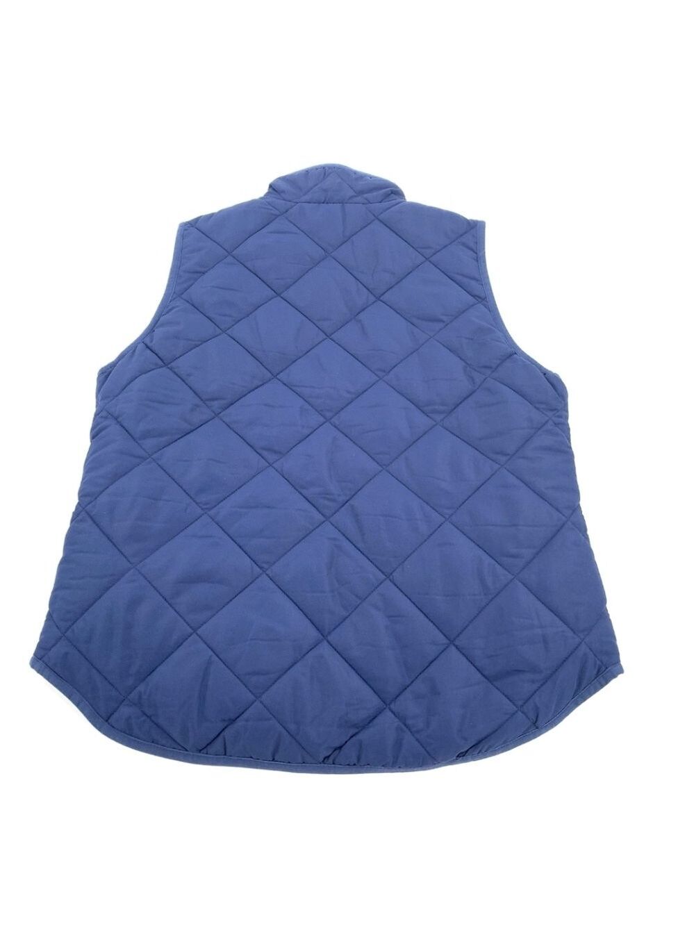 J.Crew Women’s Quilted Puffer Vest Navy Blue Full Zip Lightweight Layering Size - Picture 7 of 8